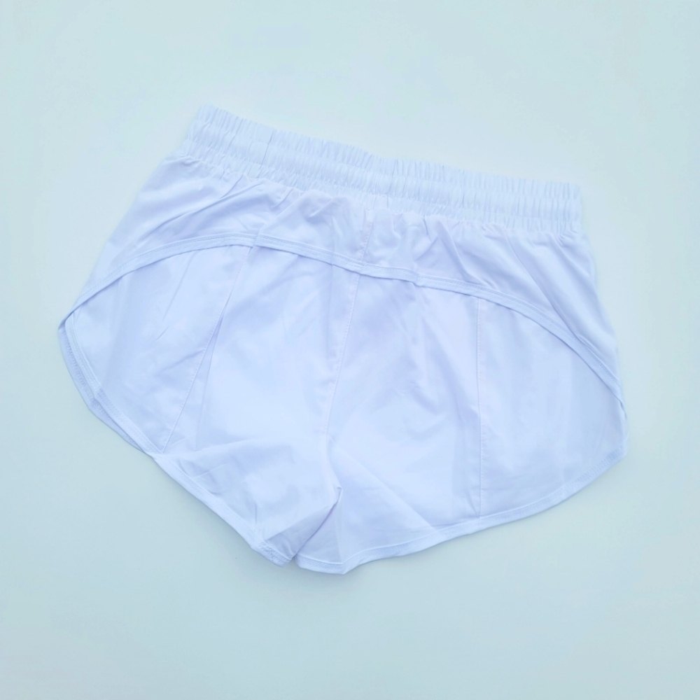 Pedigree FreeRUN High Waist Lined Shorts with Zipper Pockets | White - Picture 2 of 9
